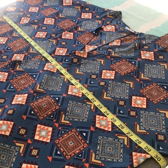 Lularoe Southwest Print Lindsay Kimono Duster Open Top Cardigan - Picture 7 of 8